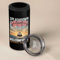 2026 Lunar Mission Splashdown Welcome Home 4 in 1 Can Cooler Tumbler Pacific Ocean April 10 Vintage Capsule Recovery Graphic