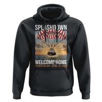2026 Lunar Mission Splashdown Welcome Home Hoodie Pacific Ocean April 10 Vintage Capsule Recovery Graphic