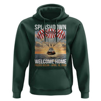 2026 Lunar Mission Splashdown Welcome Home Hoodie Pacific Ocean April 10 Vintage Capsule Recovery Graphic
