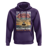 2026 Lunar Mission Splashdown Welcome Home Hoodie Pacific Ocean April 10 Vintage Capsule Recovery Graphic