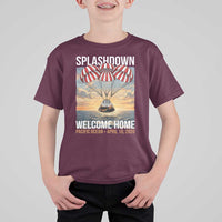2026 Lunar Mission Splashdown Welcome Home T Shirt For Kid Pacific Ocean April 10 Vintage Capsule Recovery Graphic