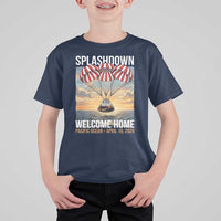 2026 Lunar Mission Splashdown Welcome Home T Shirt For Kid Pacific Ocean April 10 Vintage Capsule Recovery Graphic