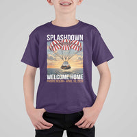 2026 Lunar Mission Splashdown Welcome Home T Shirt For Kid Pacific Ocean April 10 Vintage Capsule Recovery Graphic