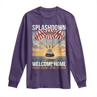 2026 Lunar Mission Splashdown Welcome Home Long Sleeve Shirt Pacific Ocean April 10 Vintage Capsule Recovery Graphic