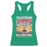 2026 Lunar Mission Splashdown Welcome Home Racerback Tank Top Pacific Ocean April 10 Vintage Capsule Recovery Graphic