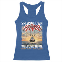 2026 Lunar Mission Splashdown Welcome Home Racerback Tank Top Pacific Ocean April 10 Vintage Capsule Recovery Graphic