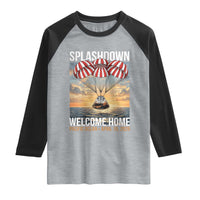 2026 Lunar Mission Splashdown Welcome Home Raglan Shirt Pacific Ocean April 10 Vintage Capsule Recovery Graphic