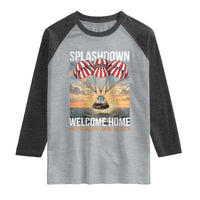 2026 Lunar Mission Splashdown Welcome Home Raglan Shirt Pacific Ocean April 10 Vintage Capsule Recovery Graphic