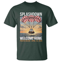 2026 Lunar Mission Splashdown Welcome Home T Shirt Pacific Ocean April 10 Vintage Capsule Recovery Graphic