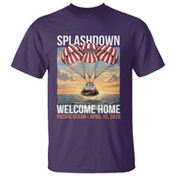 2026 Lunar Mission Splashdown Welcome Home T Shirt Pacific Ocean April 10 Vintage Capsule Recovery Graphic