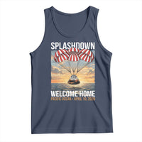 2026 Lunar Mission Splashdown Welcome Home Tank Top Pacific Ocean April 10 Vintage Capsule Recovery Graphic