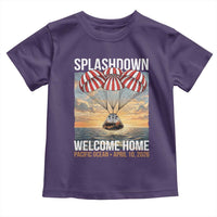 2026 Lunar Mission Splashdown Welcome Home Toddler T Shirt Pacific Ocean April 10 Vintage Capsule Recovery Graphic