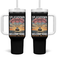 2026 Lunar Mission Splashdown Welcome Home Tumbler With Handle Pacific Ocean April 10 Vintage Capsule Recovery Graphic