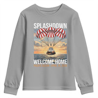 2026 Lunar Mission Splashdown Welcome Home Youth Sweatshirt Pacific Ocean April 10 Vintage Capsule Recovery Graphic