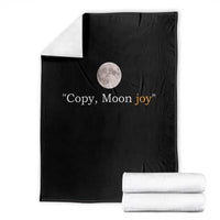 Copy Moon Joy Space Minimalist Throw Blanket 2026 Lunar Mission Success