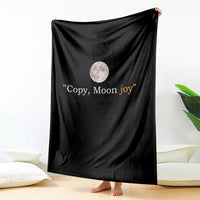 Copy Moon Joy Space Minimalist Throw Blanket 2026 Lunar Mission Success