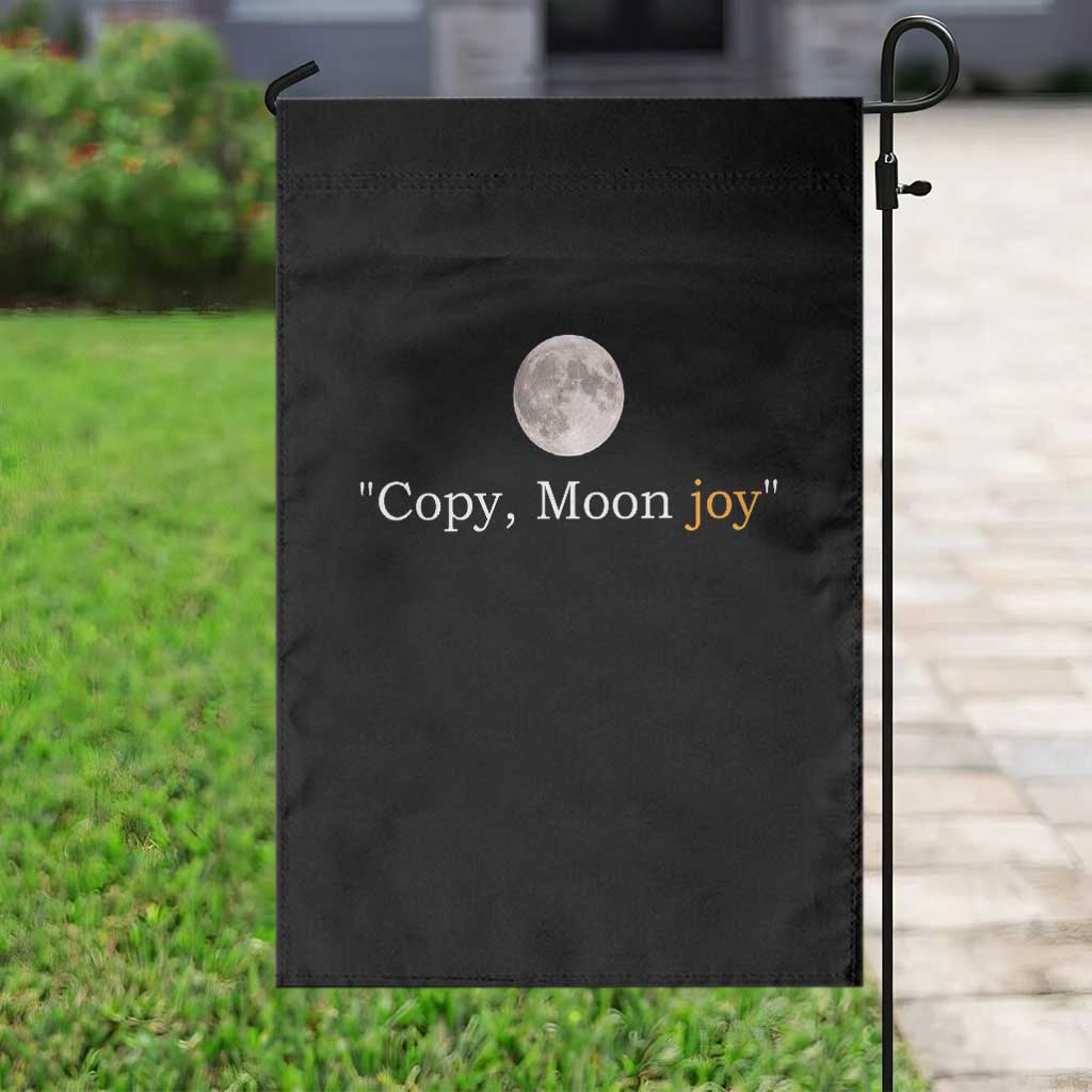 Copy Moon Joy Space Minimalist Garden Flag 2026 Lunar Mission Success