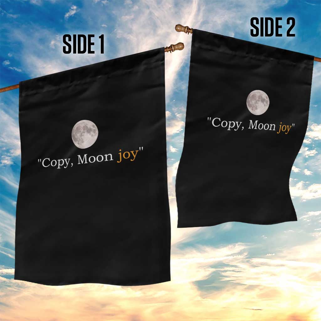 Copy Moon Joy Space Minimalist Garden Flag 2026 Lunar Mission Success