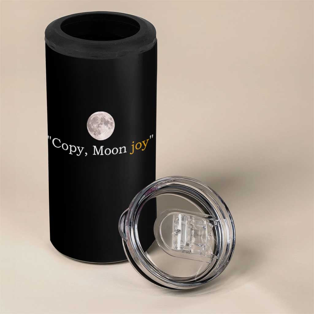 Copy Moon Joy Space Minimalist 4 in 1 Can Cooler Tumbler 2026 Lunar Mission Success