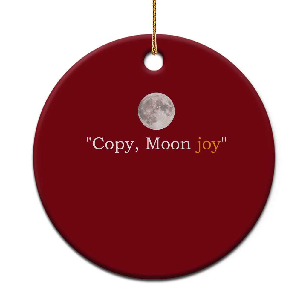 Copy Moon Joy Space Minimalist Ceramic Ornament 2026 Lunar Mission Success