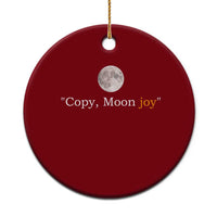 Copy Moon Joy Space Minimalist Ceramic Ornament 2026 Lunar Mission Success