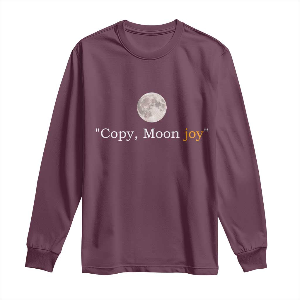 Copy Moon Joy Space Minimalist Long Sleeve Shirt 2026 Lunar Mission Success