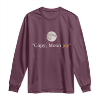 Copy Moon Joy Space Minimalist Long Sleeve Shirt 2026 Lunar Mission Success