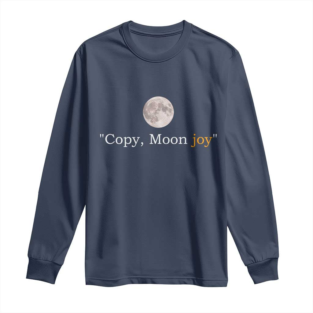 Copy Moon Joy Space Minimalist Long Sleeve Shirt 2026 Lunar Mission Success