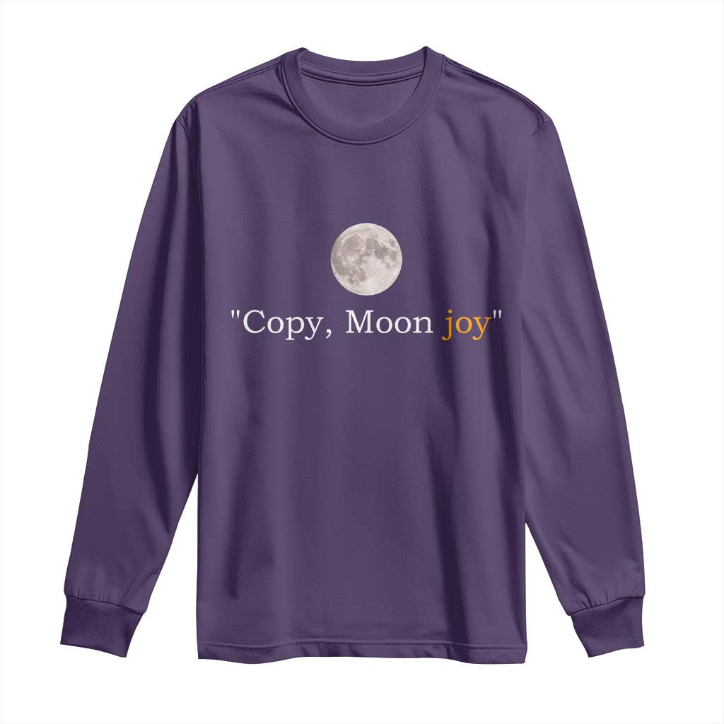 Copy Moon Joy Space Minimalist Long Sleeve Shirt 2026 Lunar Mission Success