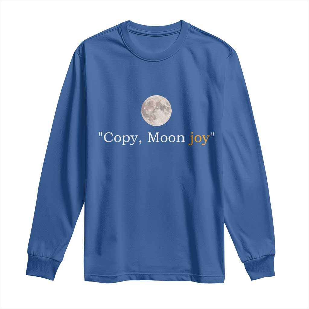 Copy Moon Joy Space Minimalist Long Sleeve Shirt 2026 Lunar Mission Success