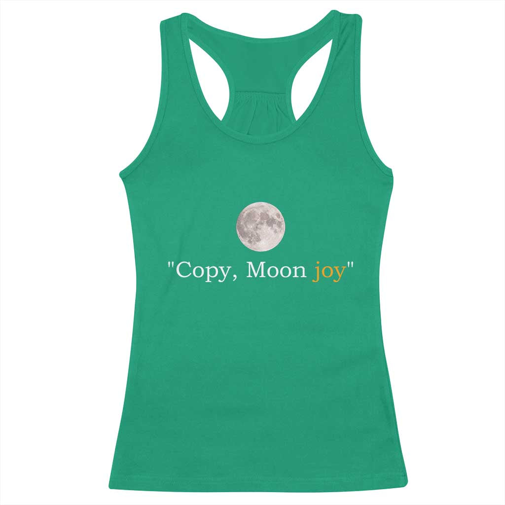 Copy Moon Joy Space Minimalist Racerback Tank Top 2026 Lunar Mission Success