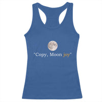 Copy Moon Joy Space Minimalist Racerback Tank Top 2026 Lunar Mission Success