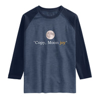 Copy Moon Joy Space Minimalist Raglan Shirt 2026 Lunar Mission Success