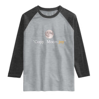 Copy Moon Joy Space Minimalist Raglan Shirt 2026 Lunar Mission Success
