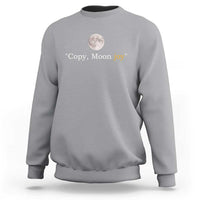 Copy Moon Joy Space Minimalist Sweatshirt 2026 Lunar Mission Success