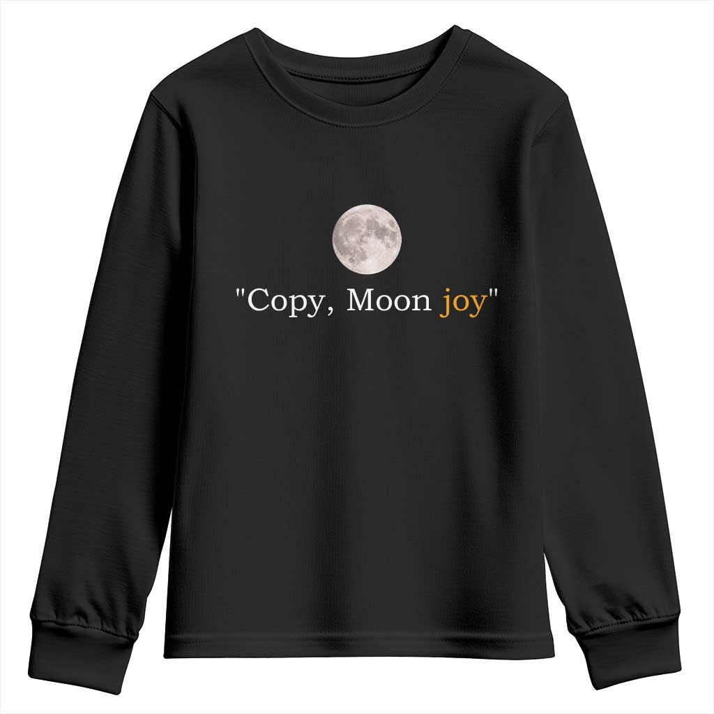 Copy Moon Joy Space Minimalist Youth Sweatshirt 2026 Lunar Mission Success