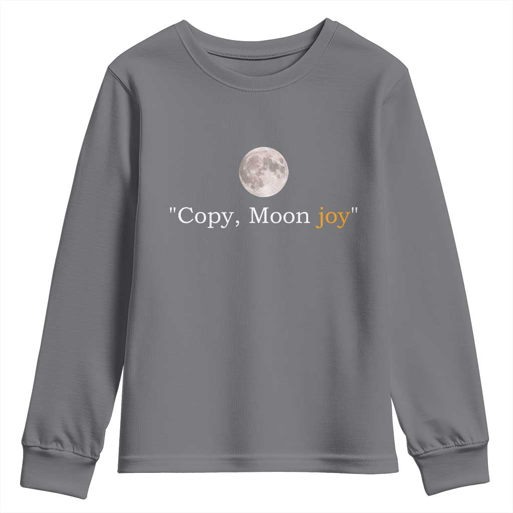 Copy Moon Joy Space Minimalist Youth Sweatshirt 2026 Lunar Mission Success