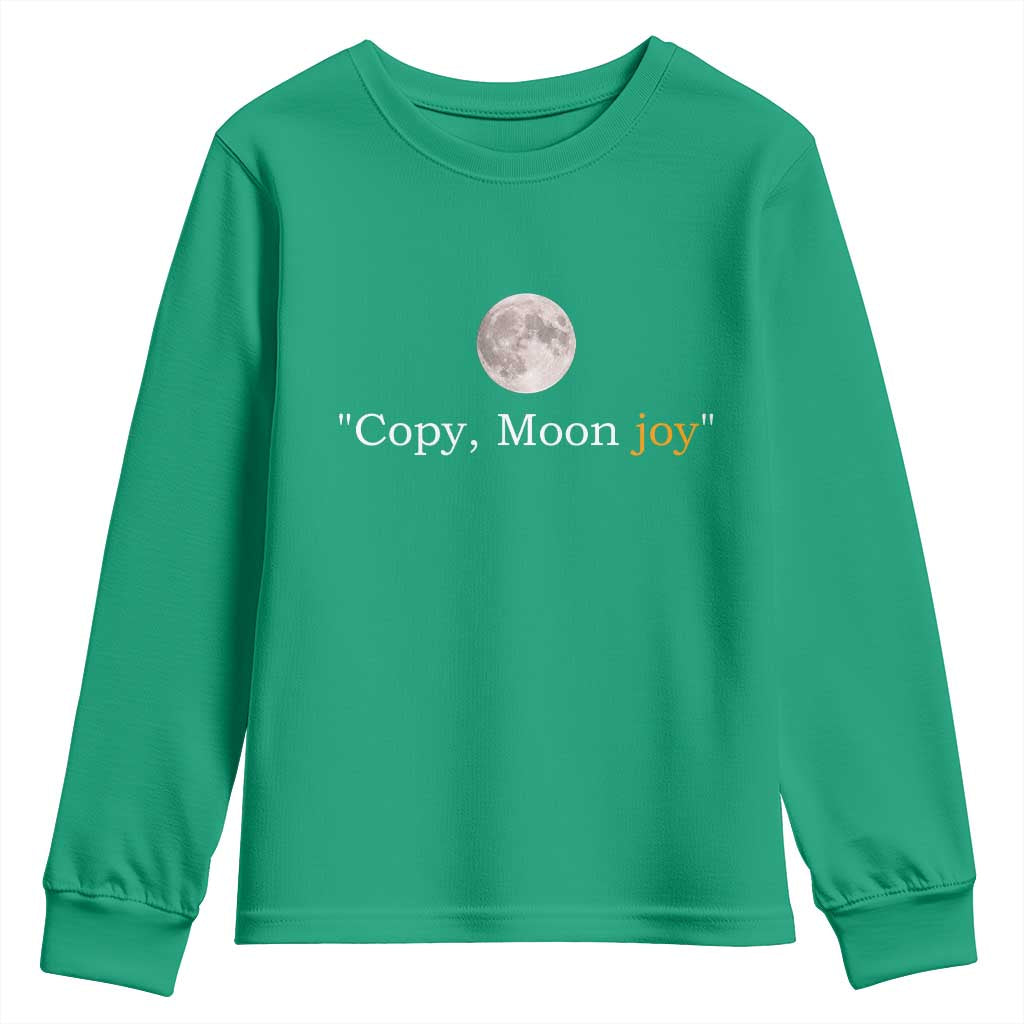 Copy Moon Joy Space Minimalist Youth Sweatshirt 2026 Lunar Mission Success