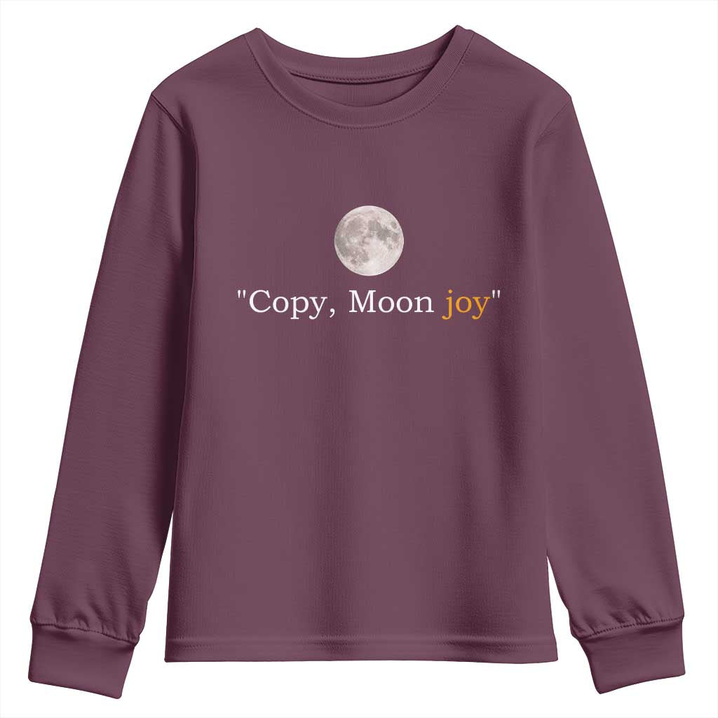 Copy Moon Joy Space Minimalist Youth Sweatshirt 2026 Lunar Mission Success