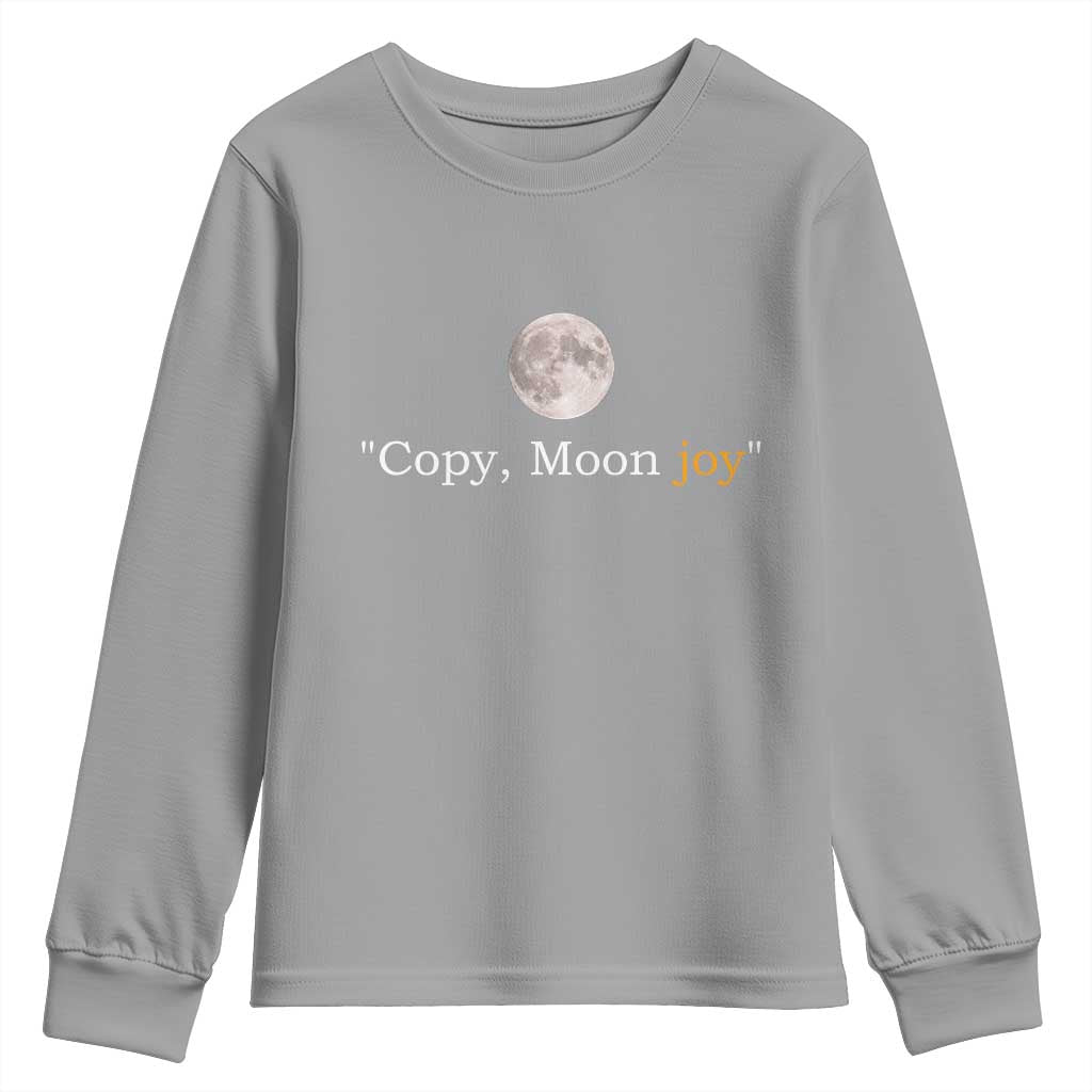 Copy Moon Joy Space Minimalist Youth Sweatshirt 2026 Lunar Mission Success