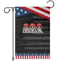 See No Crimes Hear No Truth Speak No Facts Skeletons Garden Flag Political Satire Three Wise Monkeys Graphic