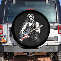 Rockin Abe Abraham Lincoln Playing Electric Guitar Spare Tire Cover Patriotic Music Rocker Mashup 4th of July Celebration