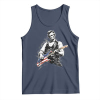 Rockin Abe Abraham Lincoln Playing Electric Guitar Tank Top Patriotic Music Rocker Mashup 4th of July Celebration