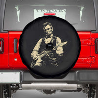 Vintage Rockin Abe Abraham Lincoln Playing Electric Guitar Spare Tire Cover Patriotic Music Rocker Mashup 4th of July Celebration