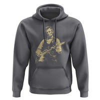 Vintage Rockin Abe Abraham Lincoln Playing Electric Guitar Hoodie Patriotic Music Rocker Mashup 4th of July Celebration