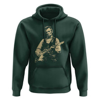 Vintage Rockin Abe Abraham Lincoln Playing Electric Guitar Hoodie Patriotic Music Rocker Mashup 4th of July Celebration