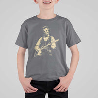 Vintage Rockin Abe Abraham Lincoln Playing Electric Guitar T Shirt For Kid Patriotic Music Rocker Mashup 4th of July Celebration