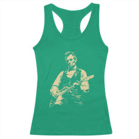 Vintage Rockin Abe Abraham Lincoln Playing Electric Guitar Racerback Tank Top Patriotic Music Rocker Mashup 4th of July Celebration
