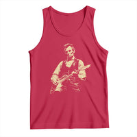 Vintage Rockin Abe Abraham Lincoln Playing Electric Guitar Tank Top Patriotic Music Rocker Mashup 4th of July Celebration