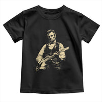 Vintage Rockin Abe Abraham Lincoln Playing Electric Guitar Toddler T Shirt Patriotic Music Rocker Mashup 4th of July Celebration